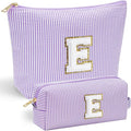YOOLIFE Christmas Gifts For Teenage Girls Stocking Stuffers For Teen Girls Initial Makeup Bag | Cosmetic Travel Toiletry Bag | 9 10 11 12 13 14 15 Years Old | Teen Girl Gifts Trendy Stuff E