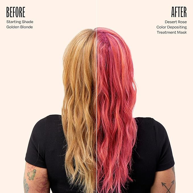 Overtone Daily Color Depositing Conditioner, Desert Rose, 8 oz, Hydrating, Damage-Free Temporary Hair Color for All Hair Types with Shea Butter & Coconut Oil, Vegan & Cruelty-Free.