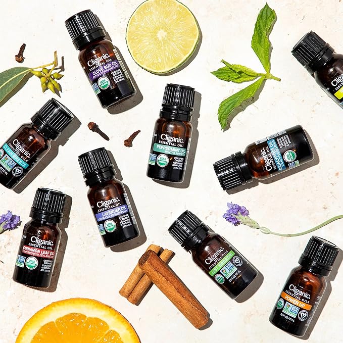 Cliganic Organic Bergamot Essential Oil, 100% Pure Natural for Aromatherapy | Non-GMO Verified (Packaging May Vary)