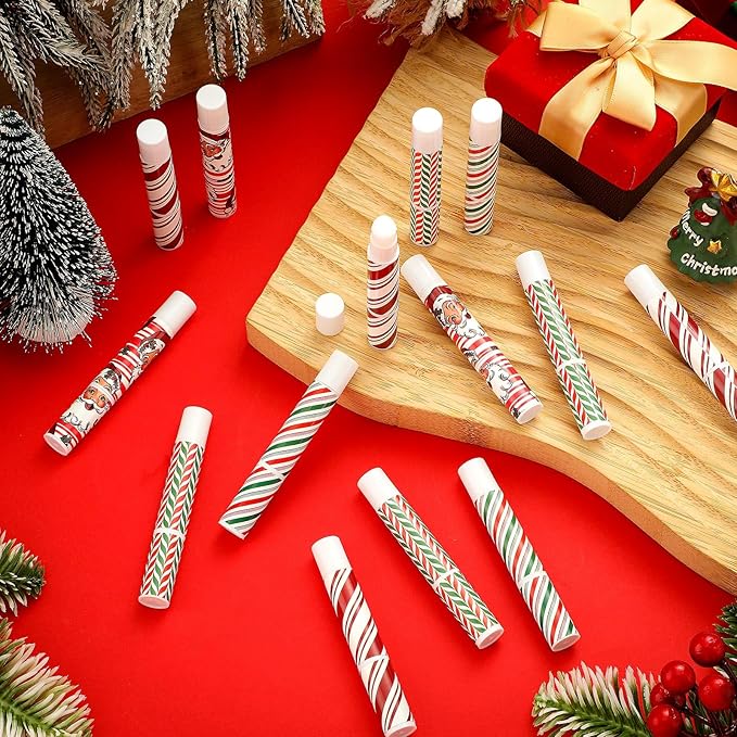 24 Pcs Bible verse Lip Balm Moisturizing 0.07 oz Lip Care Product Bulk Christian Gift with Inspirational Scripture for Women Faith Religious Happy Moment Praise Friend Teacher Worker Employee