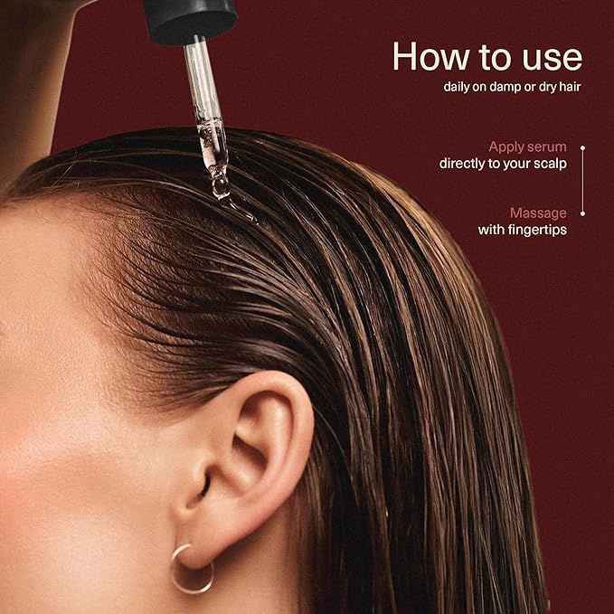 Bloom Peptide Hair Serum with Advanced Multi-Peptides for Women with Thinning Hair, Promotes Fullness, Reduces Shedding, & Balances Scalp, Lightweight, Non-Greasy (Pack 1) 30ml