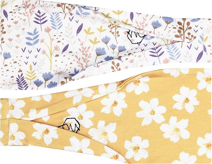Maven Thread 4" Wide Workout Headbands for Women (2 Pack) – Non-Slip Sweatbands for Gym, Running & Yoga