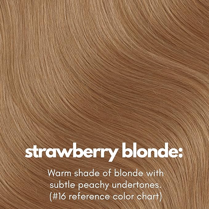 Irresistible Me Real Human Hair Extensions Clip Ins – 100% Human Hair Clip In Extensions for Length & Volume – Invisible Extension – Heat Resistant & Dyeable – Strawberry Blonde, 20 Inches