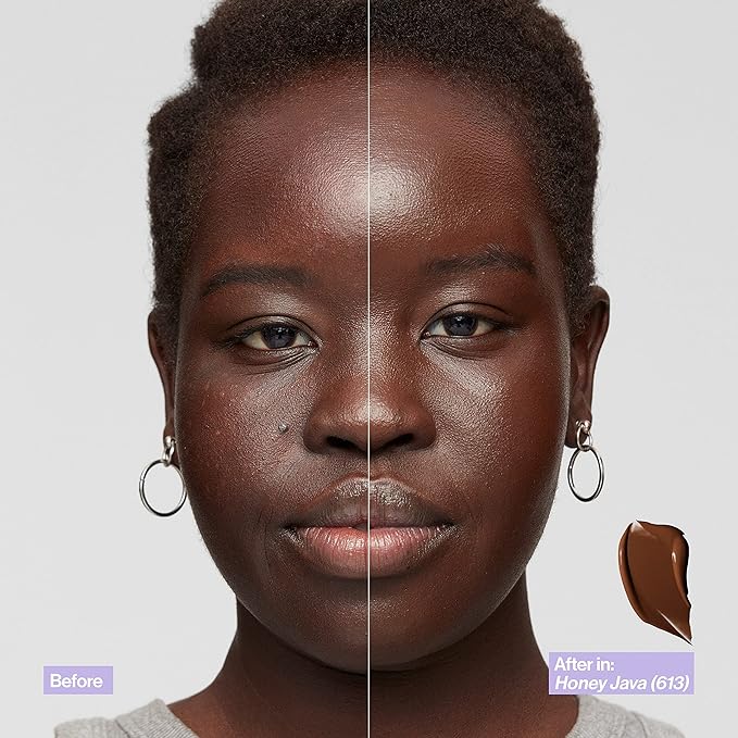 Revlon Illuminance Skin-Caring Liquid Foundation, Hyaluronic Acid, Hydrating and Nourishing Formula with Medium Coverage, 613 Honey Java (Pack of 1)