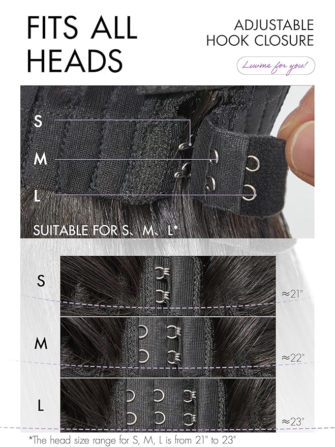 LUVME HAIR All-Day Comfort Wig 10 Inch Grey Salt & Pepper Silky Straight Bob Wig with Bangs Human Hair Glueless HD Lace Bob Wig with Mix Grey Color, Ready to Go Short Wigs For Women (Breathable Cap)