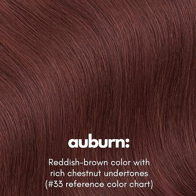 Irresistible Me Real Human Hair Extensions Clip Ins – 100% Human Hair Clip In Extensions for Length & Volume – Invisible Extension – Heat Resistant & Dyeable – Auburn, 24 Inches