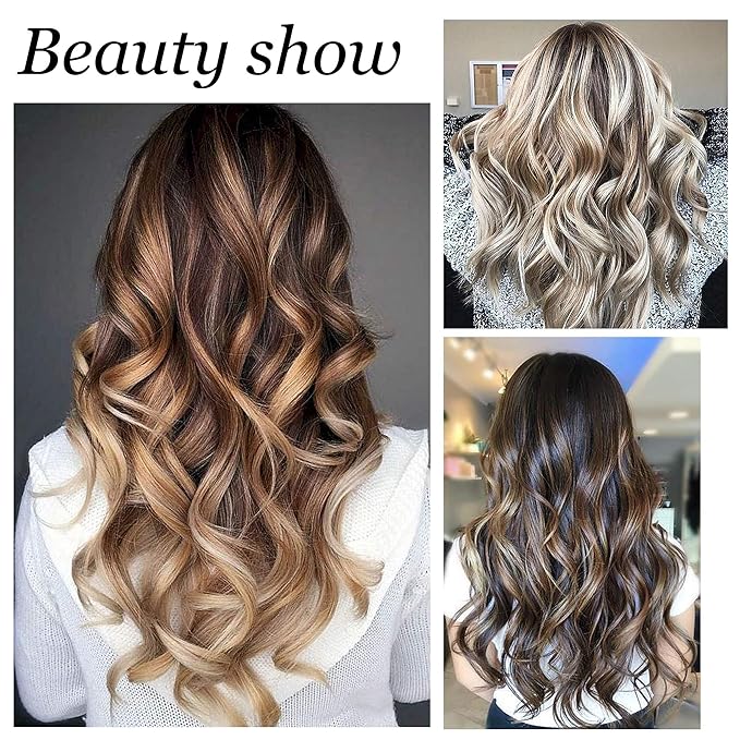 Aimin Hair Heatless Curlers, Soft Hair Curlers To Sleep In, Overnight Heatless Curls For Long Hair, No Heat Foam Curlers, Satin Sponge Rollers For Hair(20 pcs, dark colour) …