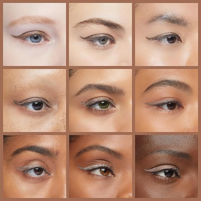 Waterproof Eyeliner - Smudge-Proof Liquid Eyeliner Pen with Precision Tip for Smooth, Long-Lasting Application - Vegan, Hypoallergenic & Gluten-Free Eye Liner - 2mL Shimmer Gold Brown