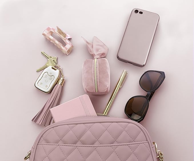 Pinch Provisions Velvet Minimergency Kit, for Her, Includes 17 Must-Have Emergency Essential Items, Compact, Multi-Functional Pouch, Gift for Parties and Birthdays