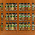 Simple Houseware 30 Spice Gripper Cabinet Holder - 6 Strips, Holds 30 Jars