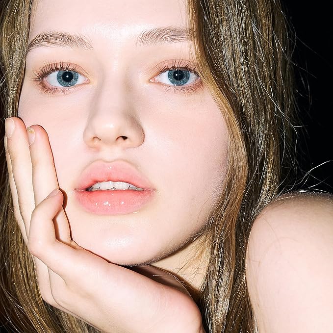 AOU GLOWY TINT BALM Tinted Lip Balm with Natural Gloss Instant Hydration for Chapped Lips 0.12Oz (00 Good Balm)