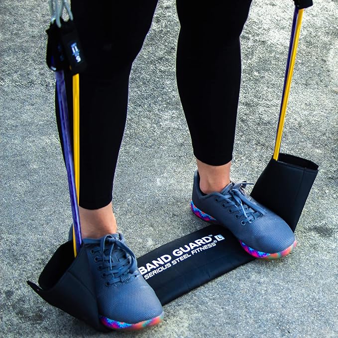 Serious Steel Fitness Band Guard - Protective Sleeve for Resistance Bands (Bands NOT Included) Protect Your Resistance Bands from The Ground, Concrete and Sharp Edges