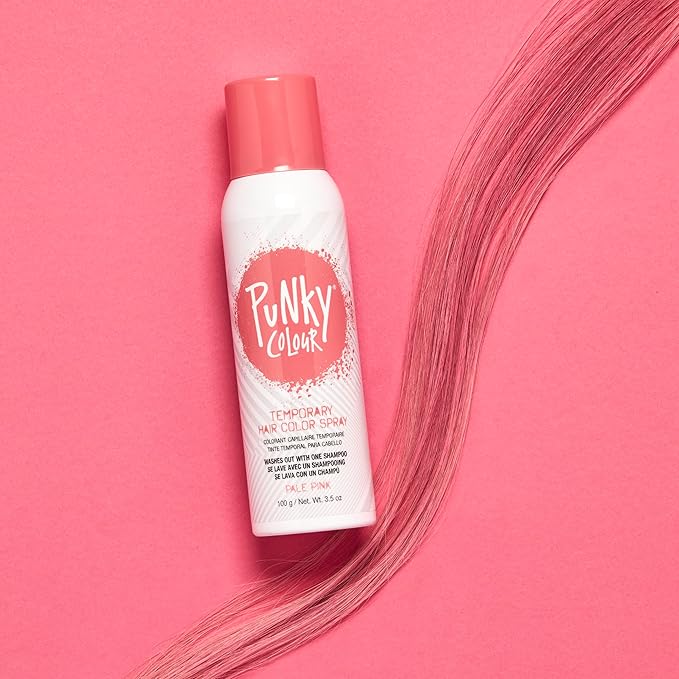 Punky Pastel Temporary Hair Color Spray, Pale Pink, 3.5 oz, 2-Pack