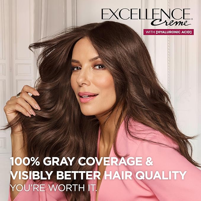 L'Oreal Paris Excellence Crème Permanent Hair Dye, Triple Care Hair Color with Pro-Keratine Complex for 100% Gray Hair Coverage, 10 Lightest Ultimate Blonde, 1 Kit