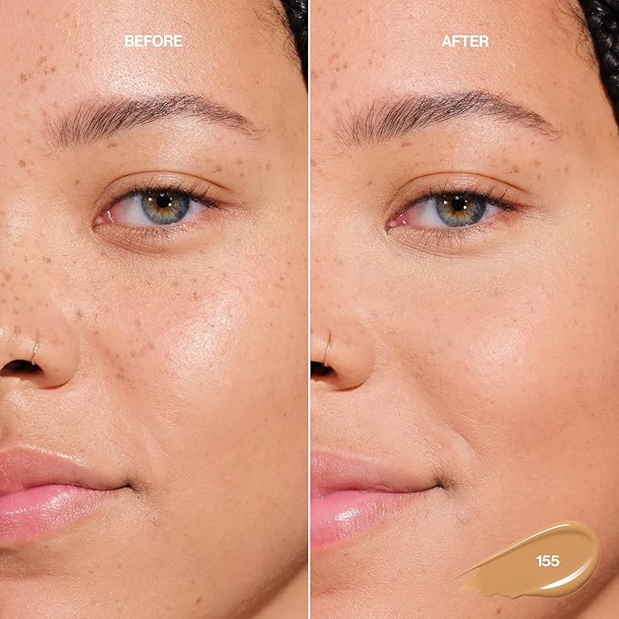 Revlon Glimmer Brightening Concealer, Liquid Under Eye Makeup, Made with Caffeine, Vitamin C, & Stevioside, 155, 0.3 fl oz