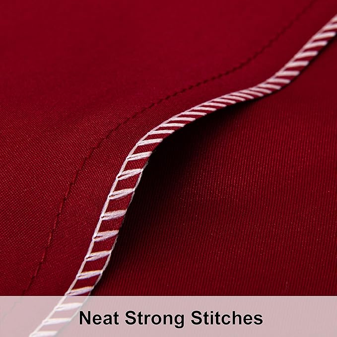 NTBAY 12 Pack Satin Standard Pillowcases for Hair and Skin, Luxurious and Silky Pillow Cases with Envelope Closure, 20 x 26 Inches, Wine Red