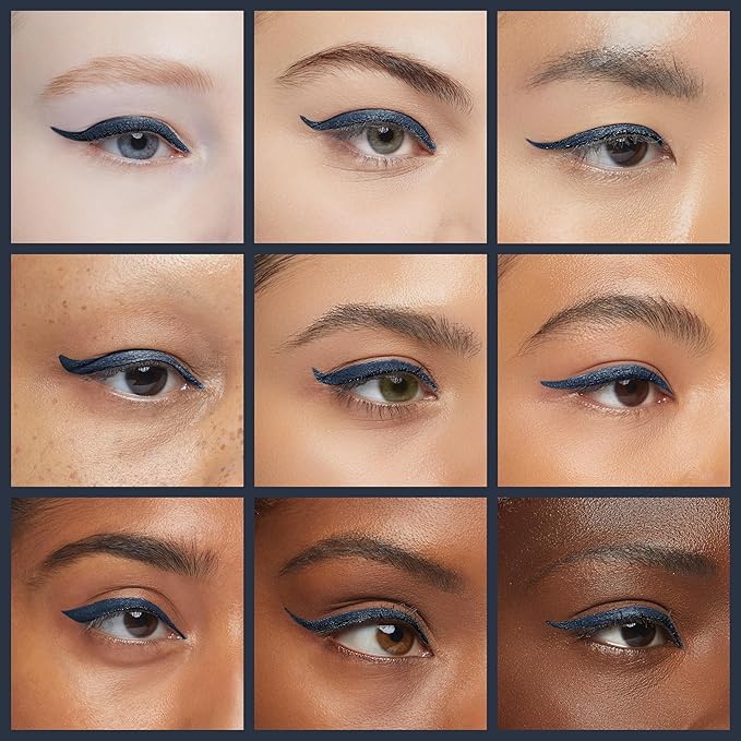 PrimeEyes Glide Eyeliner for Mature Women – Water-Resistant, Long-Stay and Mess-Proof – Gel Cream Texture, Discreet Sharpener and Effective Smudger (Sapphire (blue))