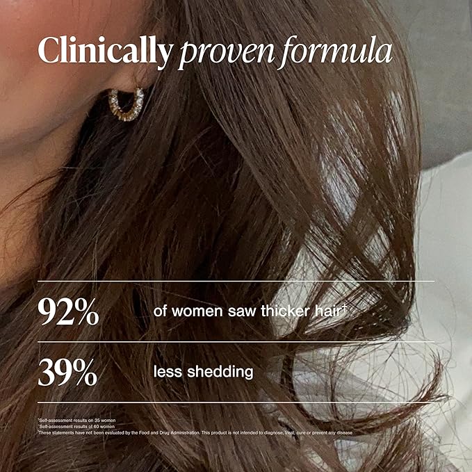 Viviscal Hair Growth Supplements for Women, Thicker Fuller Hair Support for Thinning Hair and Hair Loss, with Biotin and Marine Collagen, Drug-Free, 180 Tablets, 90-Day Supply