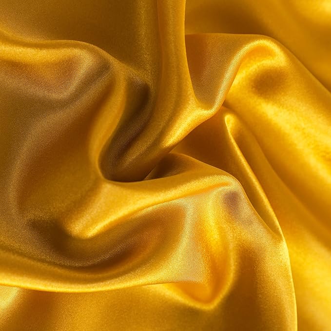 NTBAY 2 Pack Satin Queen Pillowcases for Hair and Skin, Luxurious and Silky Pillow Cases with Envelope Closure, 20x30 Inches, Golden Brown