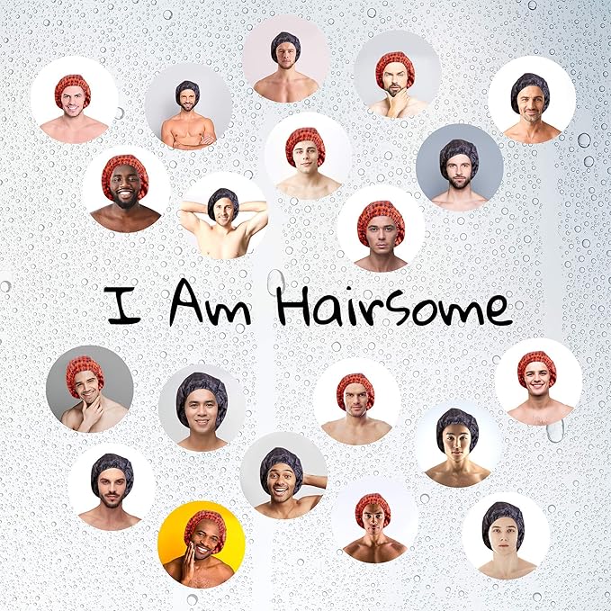 Shower Cap for Men. Stay dry, stay manly. For dreadlocks, braids, curls and man-buns.