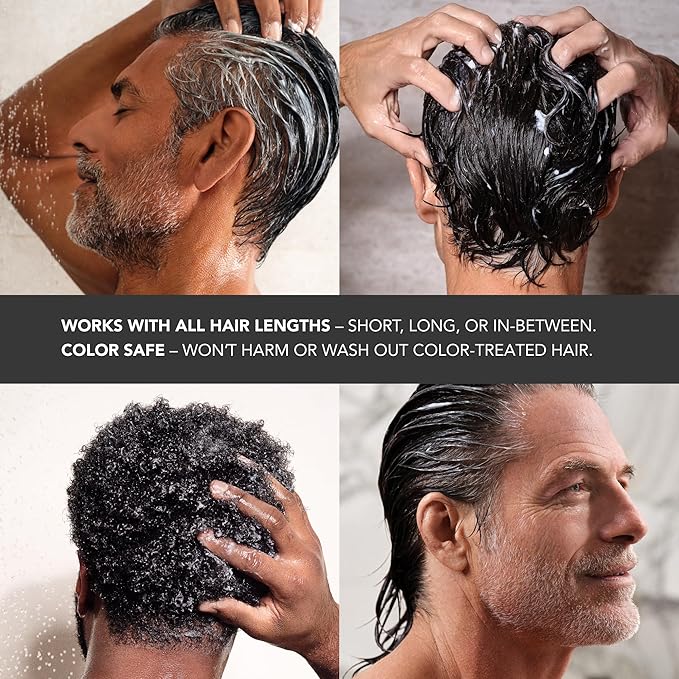 Caldera + Lab The Hair Care System | Men’s Bundle for Healthier, Fuller Hair, Scalp-Focused & Sulfate-Free – Shampoo, Conditioner & Serum Set, Dermatologically Tested