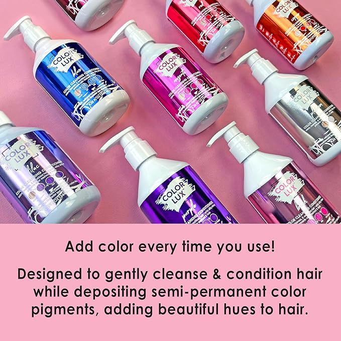 Color Lux Color Cleansing Conditioner, Blush, 3-in-1 Color Depositing Formula, Vegan, Sulfate-Free, Paraben-Free, 8.25 oz