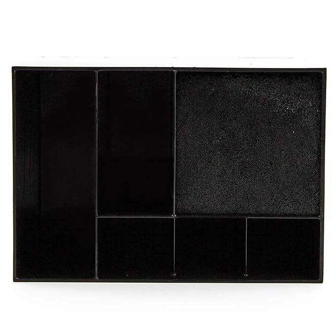 Hair Dresser Organizer - Shear Holder for Stylist - Hairstylist Organizer for Station - Scissor Holder Box - Hairstylist Accessories - Holder for Scissors (Black)