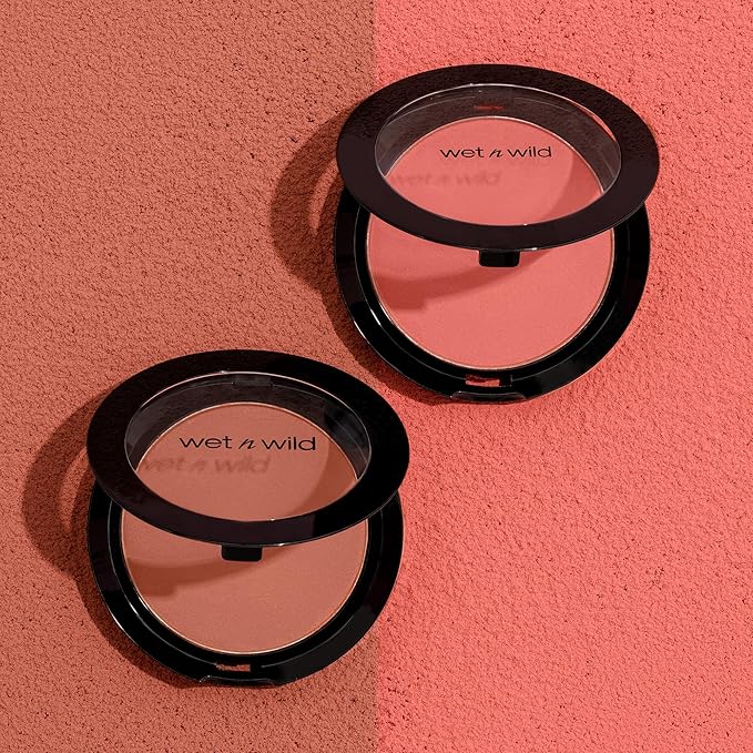 wet n wild Color Icon Blush, Effortless Glow & Seamless Blend infused with Luxuriously Smooth Jojoba Oil, Sheer Finish with a Matte Natural Glow, Cruelty-Free & Vegan - Naked Brown