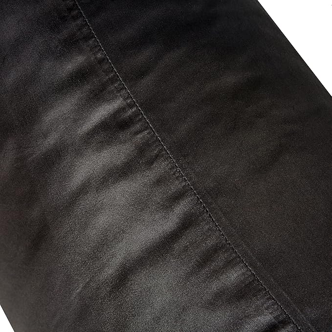 Black Satin Pillowcases Queen Size Set of 2 for Hair and Skin,Black Silk Pillowcase Breathable Pillowcase with Envelope Closure