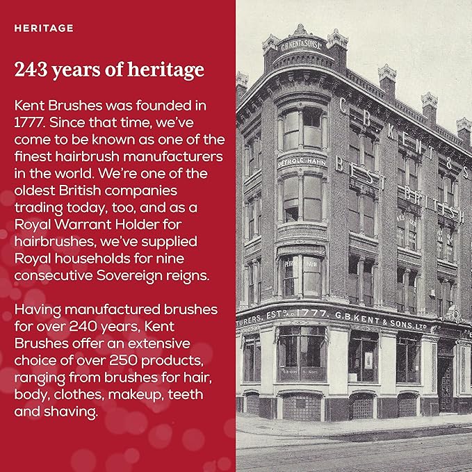 Kent FOT Black Graphite Fine Tooth Beard Comb - 4.5" Handmade Pocket Travel Comb for Men - Styling Combs for Fine or Thinning Hair, Mustache and Beard Care and Hair Care Kent