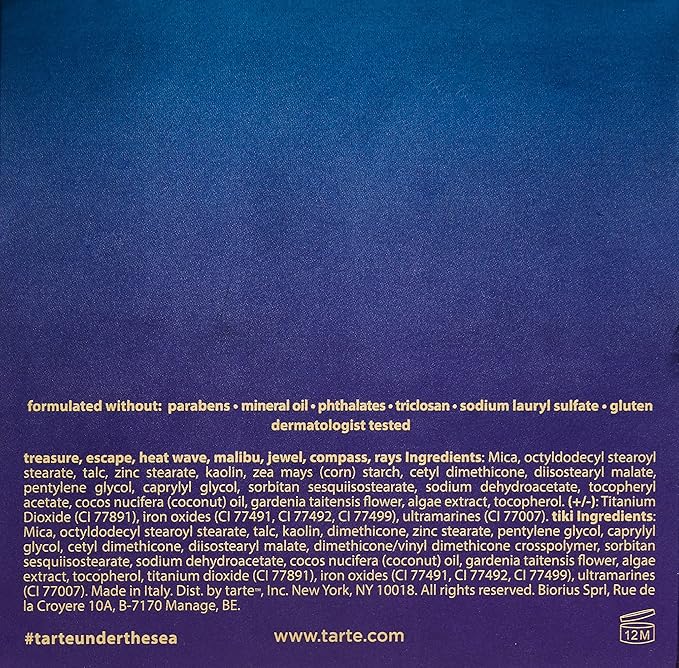 Tarte Rainforest of the Sea Vol. III Eyeshadow Palette Limited Edition