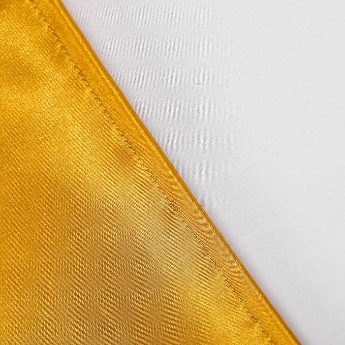 NTBAY 12 Pack Satin King Pillowcases for Hair and Skin, Luxurious and Silky Pillow Cases with Envelope Closure, 20 x 36 Inches, Golden Brown