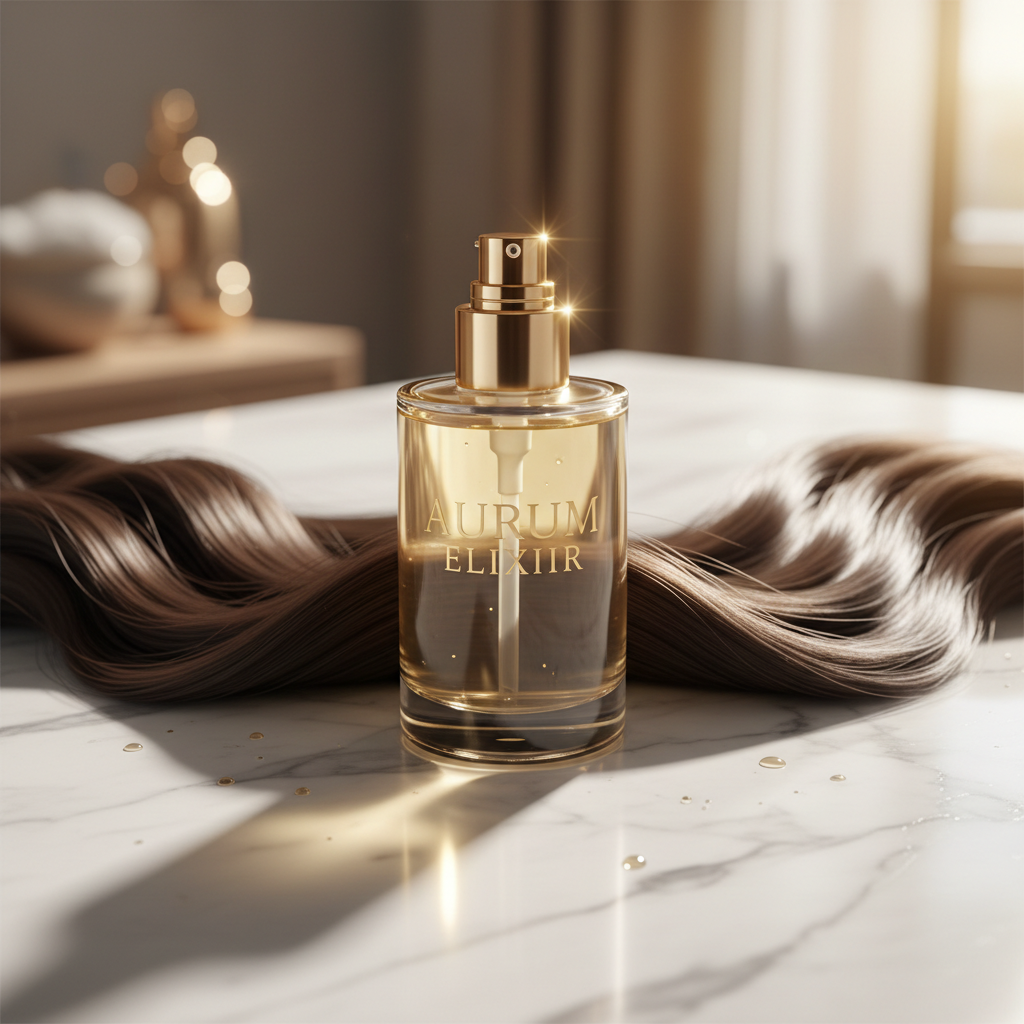 Smooths frizz, adds instant gloss, and protects hair from heat and environmental stress. Perfect for daily use without weighing hair down. (make it real photo)